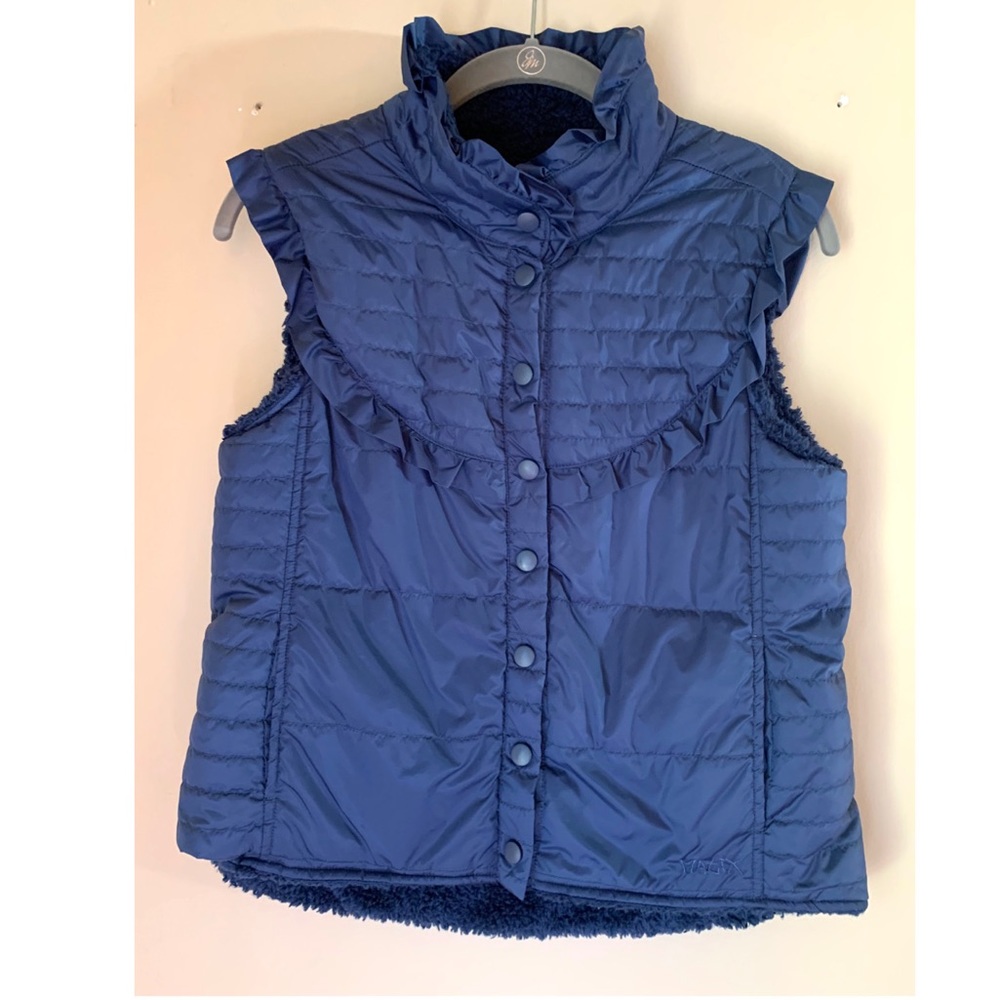 Matix Smithy Shearling Puffer Vest Navy Blue